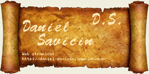 Daniel Savičin vizit kartica